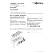 Viessmann Vitocrossal 300 CA3 Burner Damper Servomotor Accessory manual cover