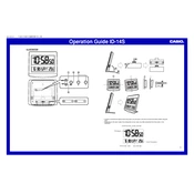 Casio ID14S Clock manual cover