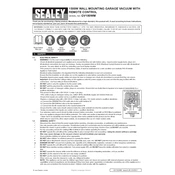 Sealey GVM180WM Vacuum manual cover