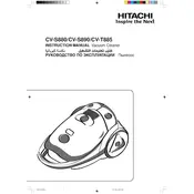 Hitachi CV-S880 Vacuum Cleaner manual cover