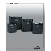 Peavey Max 110 Amplifier manual cover