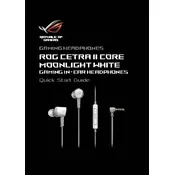 ASUS ROG Cetra II Core Moonlight White Headphones manual cover