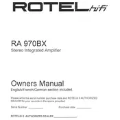 Rotel RA-970BX Amplifier manual cover