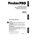 Poulan Pro PPB1634 Chainsaw manual cover