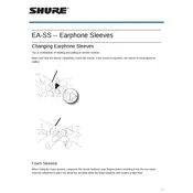 Shure EA-SS Earphones manual cover