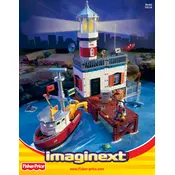 Fisher Price Mattel Imaginext Coastal Patrol Station 78519 Toy manual cover