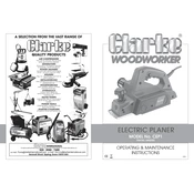 Clarke 6462025 CEP1 Electric Planer manual cover