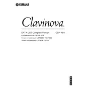 Yamaha Clavinova CLP-480 Piano manual cover