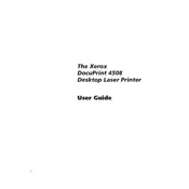 Xerox DocuPrint 4508 Printer manual cover