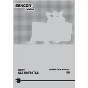 Sencor SLE 58F58TCS Television manual cover