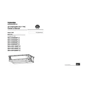 Toshiba RAV-SM406BT-E Air Conditioner manual cover