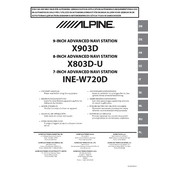 Alpine X703D-A45R manual cover