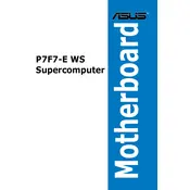 ASUS P7F7-E WS Supercomputer Motherboard manual cover