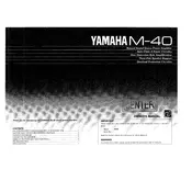 Yamaha M-40 Amplifier manual cover