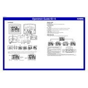 Casio ID15 Clock manual cover