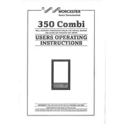 Worcester 350 Combi Boiler manual cover