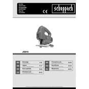 Scheppach JS810 5901811901 Saw manual cover