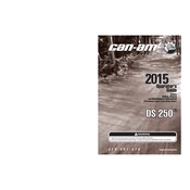 Can-Am DS 250 2015 Vehicle manual cover