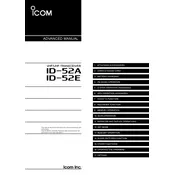 Icom ID-52E Transceiver manual cover