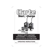 Clarke 6210185 BBC150 Heavy Duty Batter Booster Charger manual cover