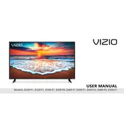 Vizio D24f-F1 TV manual cover