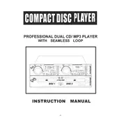 Pyle PDCD3000MP CD Player manual cover