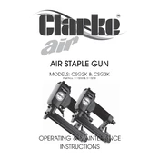 Clarke 3110258 CSG3K Air Staple Gun manual cover