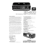 Peavey XC-400 Amplifier manual cover