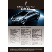 Pontiac G6 2009 manual cover