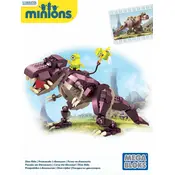 Mega Bloks Mattel Minion Movie Dino Ride CPC51 Construction Set manual cover