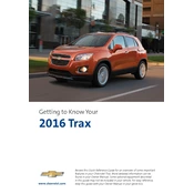 Chevrolet Trax 2016 manual cover