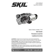 Skil 7510-01 Sander manual cover