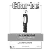 Clarke 4003060 CWLCOB3 2 in 1 Worlight manual cover