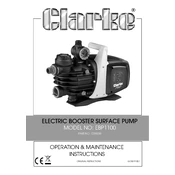 Clarke 7239200 EBP1100 Electronic Booster Surface Pump manual cover