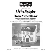 Fisher Price Mattel Little People Home Sweet Home 72766 Toy manual cover