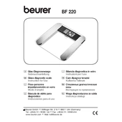 Beurer BF 220 Scale manual cover