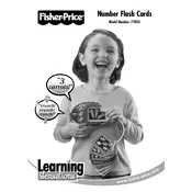 Fisher Price Mattel Learning Sensations Number Flash Cards 77824 Toy manual cover