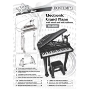 Bontempi 10 4000 Electronic Grand Piano manual cover