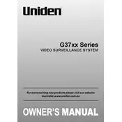 Uniden G3710 Surveillance System manual cover