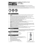 Sealey S01167 Extractor manual cover