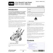 Toro Recycler 41-cm 21131 Mower manual cover