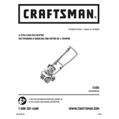 Craftsman CMXGVAMKC30A Cultivator manual cover