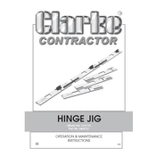 Clarke 6462121 CHJ110 Hinge Jig manual cover