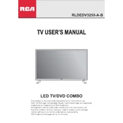 RCA RLDEDV3255-A-B TV manual cover