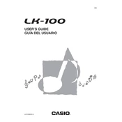 Casio LK100 Keyboard manual cover