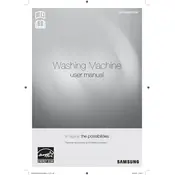 Samsung PowerFoam WF56H9100AV Washing Machine manual cover