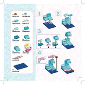 Mega Bloks Mattel Hello Kitty Surfing Mermaid CND53 Construction Set manual cover