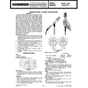 Shure 589S Microphone manual cover