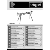 Scheppach UMF1600 5907103900 Saw Stand manual cover