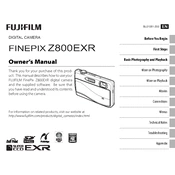 Fujifilm FinePix Z808EXR Camera manual cover